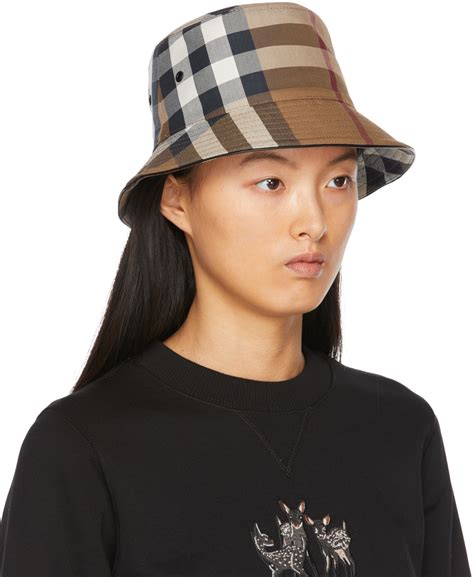 burberry winter bucket hat|burberry canvas check bucket hat.